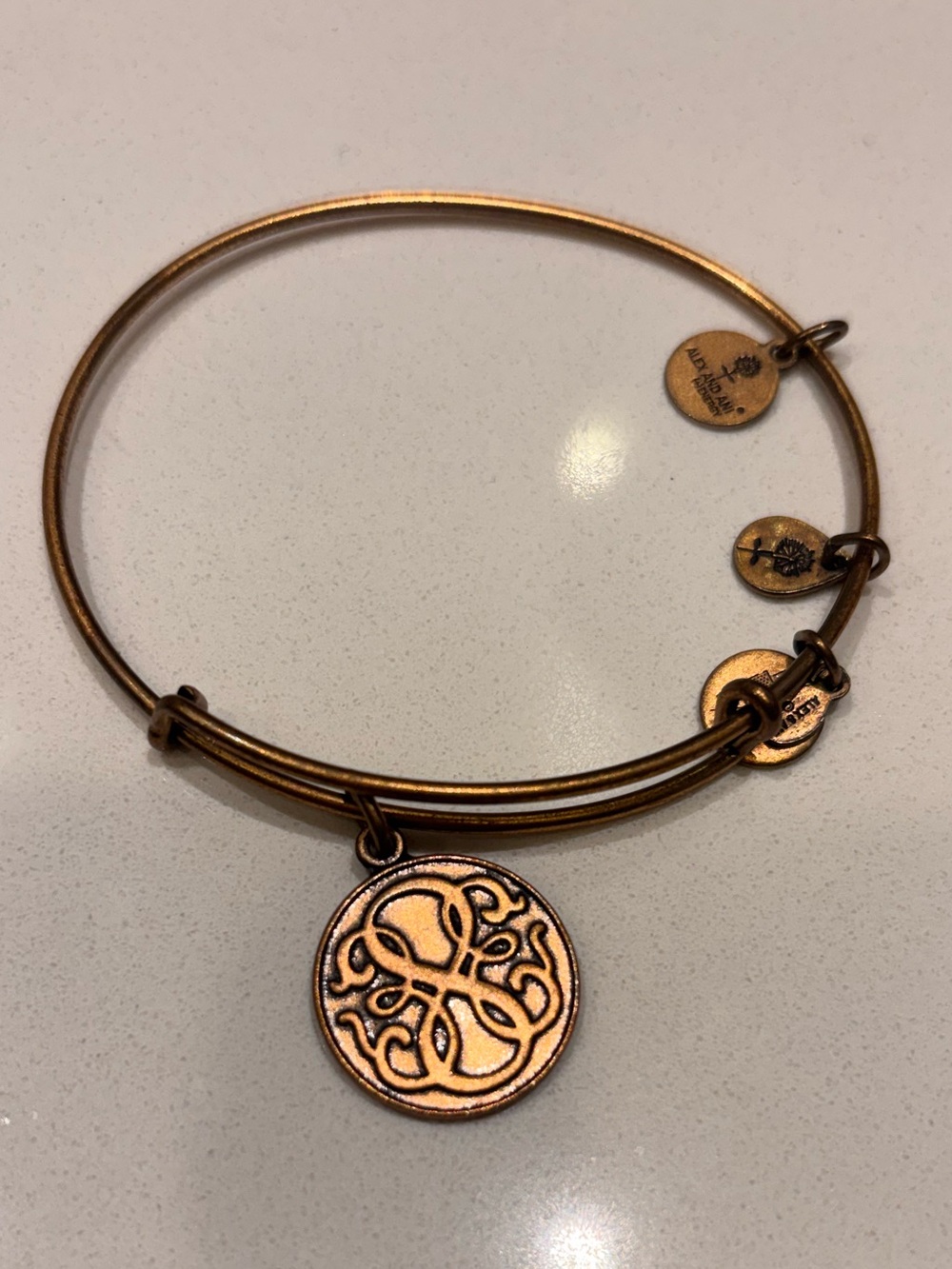 Alex and Ani Copper Disc Bangle Bracelet